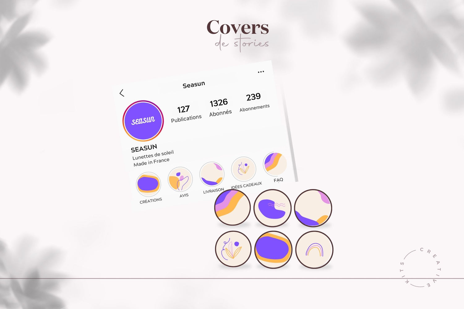Creative Kits Templates Covers de stories 