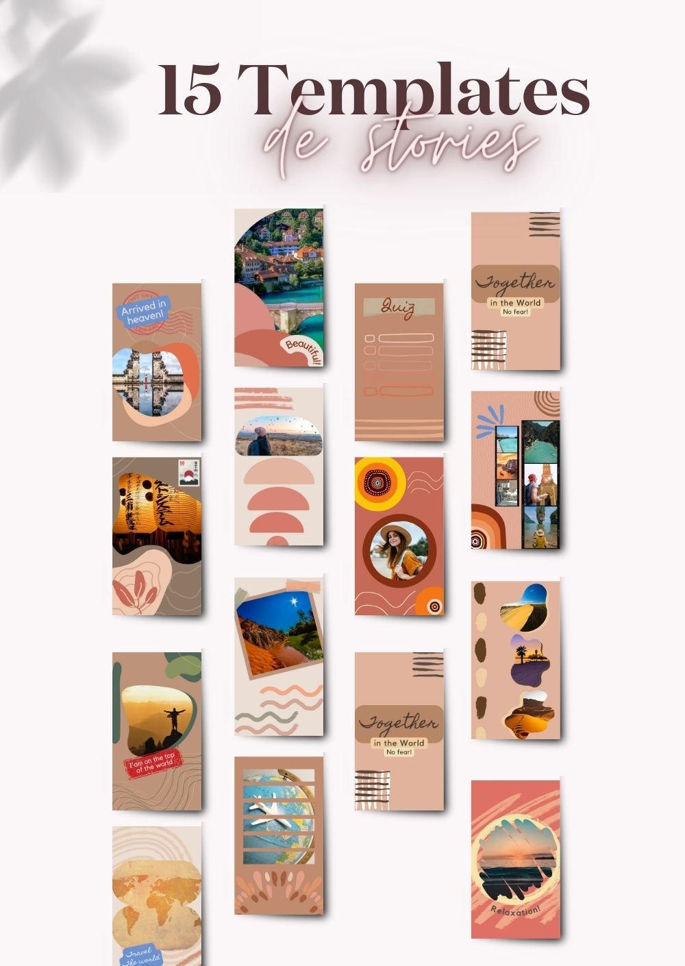 15 Templates de Stories/Pins - Sand Collection - Creative Kits