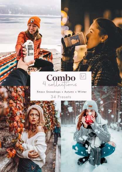 Combo - 4 Collections Xmas - Snowdrops - Autumn &amp; Winter (34 presets) - Creative Kits