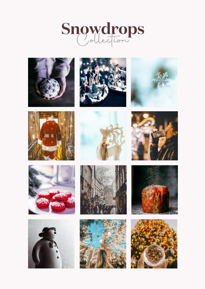 Combo - 4 Collections Xmas - Snowdrops - Autumn &amp; Winter (34 presets) - Creative Kits